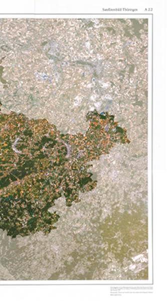 Satellitenbild Thüringen 1:400 000 mit Beiheft (A 2.2): Atlas zur Geschichte und Landeskunde von Sachsen