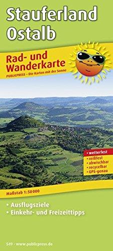 Stauferland - Ostalb: Rad- und Wanderkarte mit Straßennamen, Ausflugszielen, Einkehr- & Freizeittipps, wetterfest, reissfest, abwischbar, GPS-genau. 1:50000