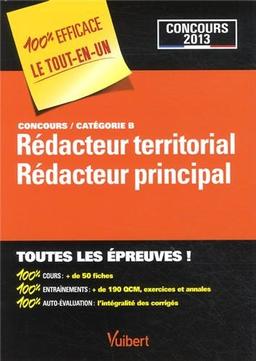 Rédacteur territorial, rédacteur principal : concours catégorie B : concours 2013