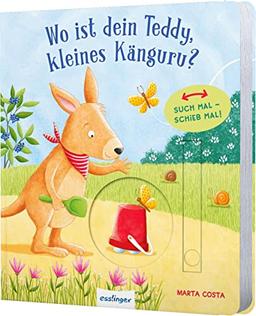 Such mal – schieb mal! : Wo ist dein Teddy, kleines Känguru?: Mitmachbuch mit Schiebeelementen