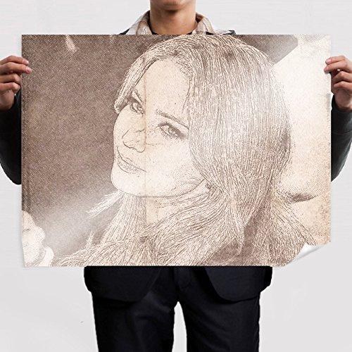 Jennifer Lawrence Poster Kunstdruck Zeichnung (81,3 x 61 cm)