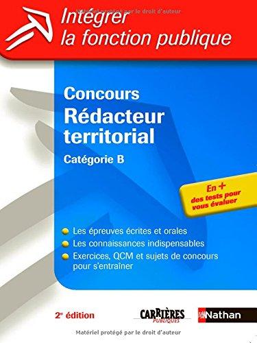 Concours rédacteur territorial : catégorie B : concours externe