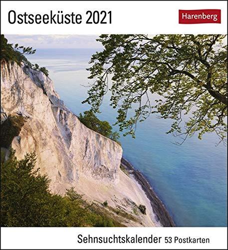 Ostseeküste Kalender 2021: Sehnsuchtskalender, 53 Postkarten