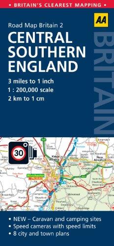 Road Map Britain 02 Central Southern England 1 : 200 000 (Aa Road Map Britain Series)