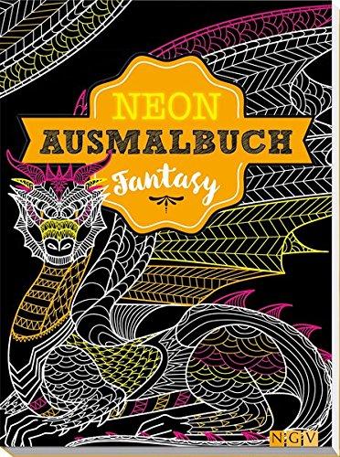 Fantasy Neon-Ausmalbuch