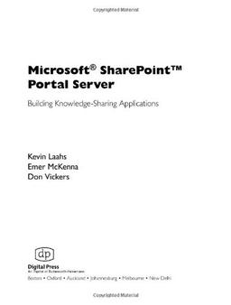 Microsoft SharePoint Portal Server. Building Knowledge Sharing Applications.: Building Knowledge Sharing Applications (HP Technologies)