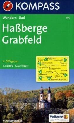 Haßberge - Grabfeld: Wanderkarte mit Radrouten. GPS-genau. 1:50000