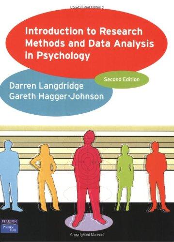 Introduction to Research Methods and Data Analysis in Psychology