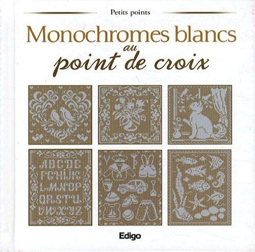 Monochromes blancs au point de croix