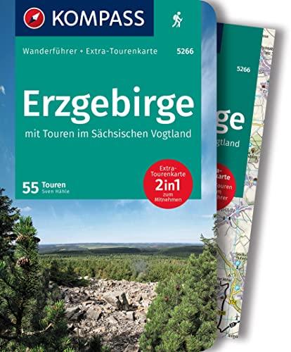 KOMPASS Wanderführer 5266 Erzgebirge, 55 Touren: mit Extra-Tourenkarte Maßstab, GPX-Daten zum Download