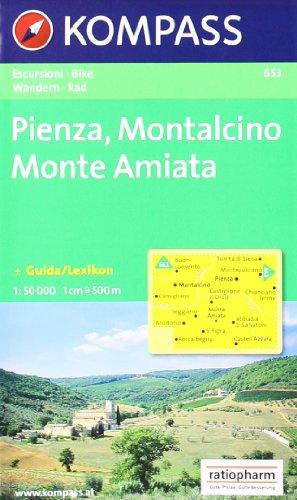 Kompass Karten, Pienza, Montalcino, Monte Amiata: Escursioni / Bike. Wandern / Rad (Carte de Randon)