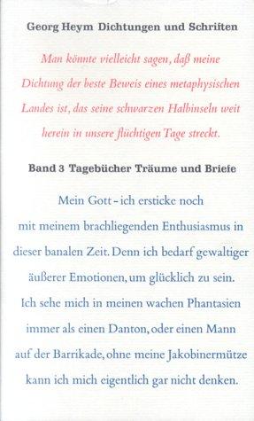 Dichtungen und Schriften, 4 Bde., Bd.3, Tagebücher, Träume, Briefe