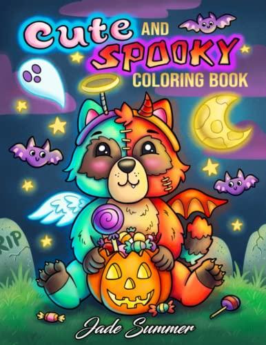 Cute and Spooky: A Halloween Coloring Book for Adults and Kids with Cute Characters, Spooky Scenes, and More!