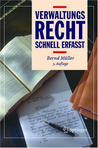 Verwaltungsrecht: Schnell erfaßt (Recht - schnell erfasst)