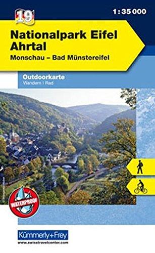 Outdoorkarte 19 Nationalpark Eifel - Ahrtal 1 : 35.000: Wandern, Rad. Monschau, Bad Münstereifel (Kümmerly+Frey Outdoorkarten Deutschland)