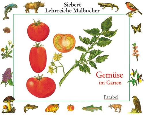 Gemüse im Garten: Malbuch