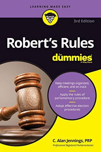 Robert's Rules For Dummies