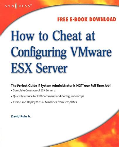 How to Cheat at Configuring VmWare ESX Server