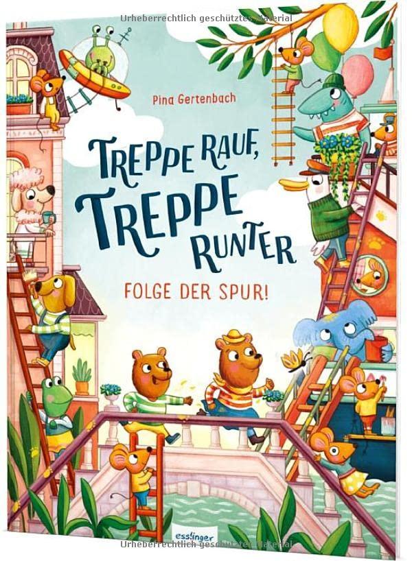 Treppe rauf, Treppe runter – Folge der Spur!: Suchbilder ab 4 Jahren