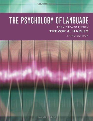 The Psychology of Language: From Data to Theory