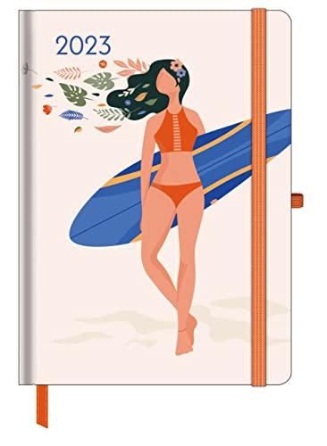 GreenLine Diary Happy Vibes 2023 - Buchkalender - Taschenkalender - 16x22