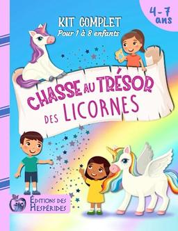 Chasse au trésor des licornes: kit complet | Pour enfants de 4 à 7 ans | Parfait pour une fête d'anniversaire (Chasse au trésor pour les enfants)