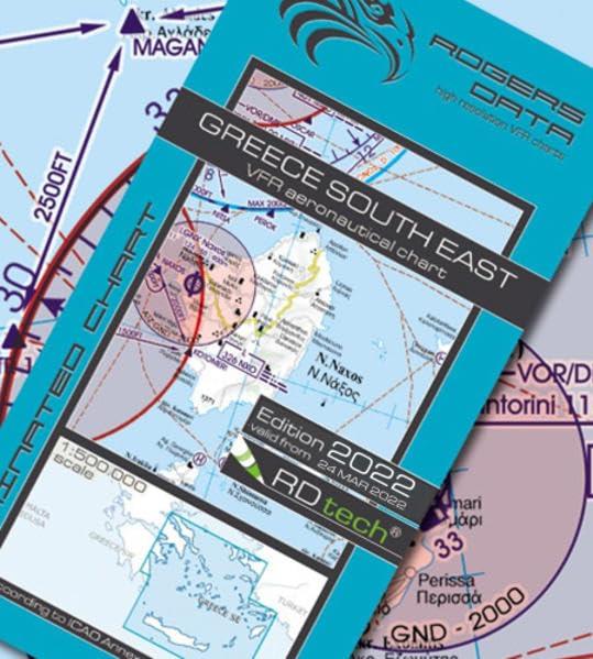 Greece South East ICAO VFR Luftfahrtkarte 500k: Griechenland Süd Ost VFR Luftfahrtkarte – ICAO Karte, Maßstab 1:500.000