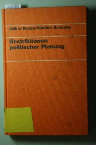 Restriktionen politischer Planung