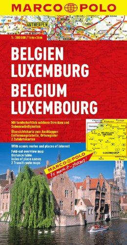 MARCO POLO Länderkarte Belgien, Luxemburg 1:300.000