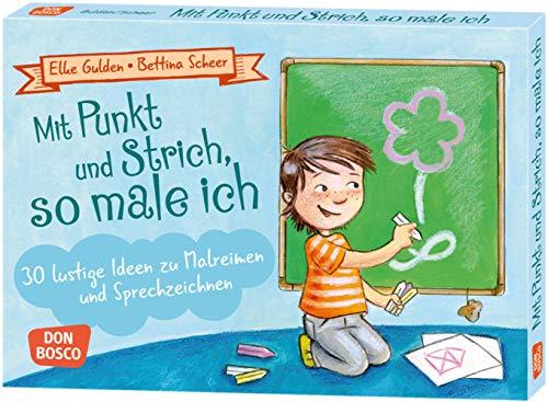 Mit Punkt und Strich, so male ich. 30 lustige Ideen zu Malreimen und Sprechzeichnen (Spielen - Lernen - Freude haben. 30 tolle Ideen für Kindergruppen auf DIN-A5-Karten.)