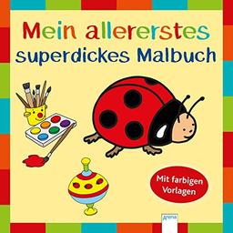 Mein allererstes superdickes Malbuch: Mit farbigen Vorlagen