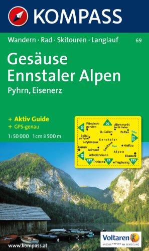 Gesäuse, Ennstaler Alpen, Pyhrn, Eisenerz: Wandern, Rad, Skitouren, Langlauf. GPS-genau. 1:50.000