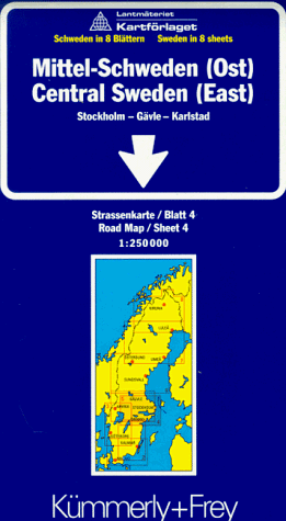 Kümmerly & Frey Karten, Mittel-Schweden (Ost) (Regional Maps - Sweden)