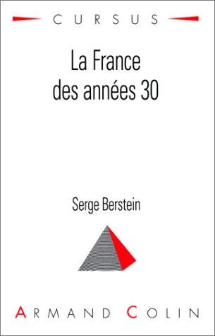 La France DES Annees 30 (Cursus - Histoire)