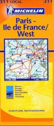 Michelin Eure-et-Loire / Paris / Yvelines 1 : 1 150 000. Avec index touristique (Michelin Local France)