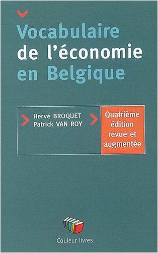 Vocabulaire de l'économie en Belgique