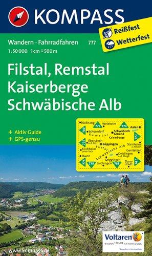 Filstal, Remstal, Kaiserberge, Schwäbische Alb: Wanderkarte mit Aktiv Guide und Radwegen. GPS-genau.1:50000 (KOMPASS-Wanderkarten)