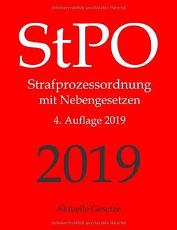 StPO, Strafprozessordnung, Aktuelle Gesetze: Strafprozessordnung mit Nebengesetzen