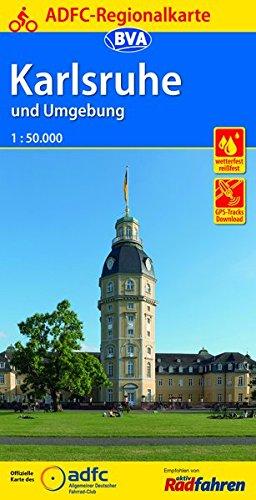 ADFC-Regionalkarte Karlsruhe und Umgebung mit Tagestouren-Vorschläge 1:50.000, reiß- und wetterfest, GPS-Tracks Download (ADFC-Regionalkarte 1:50000)