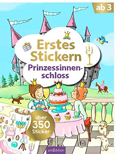 Erstes Stickern Prinzessinnenschloss: Über 350 Sticker | Erstes Stickerheft für Kindergarten-Kinder ab 3 Jahren