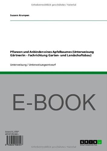 Pflanzen und Anbinden eines Apfelbaumes (Unterweisung Gärtner/in - Fachrichtung Garten- und Landschaftsbau)