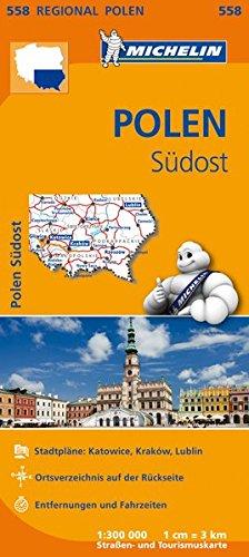 Michelin Polen Südost: Straßen- und Tourismuskarte 1:300.000 (MICHELIN Regionalkarten)