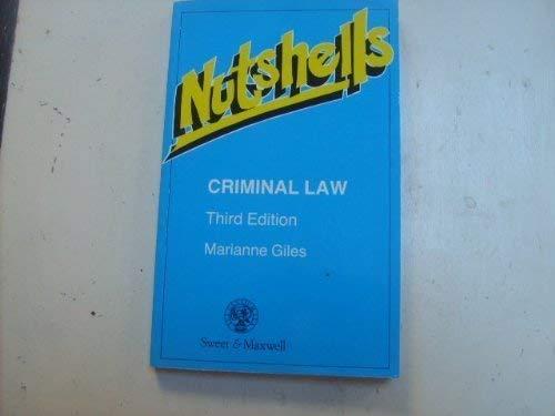 Criminal Law in a Nutshell (Nutshells S.)