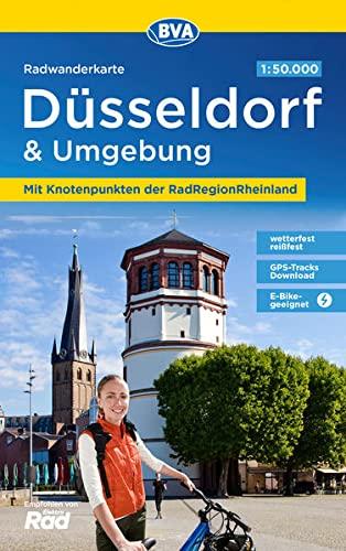 Radwanderkarte BVA Düsseldorf & Umgebung, mit Knotenpunkten der RadRegionRheinland, 1:50.000, reiß- und wetterfest, GPS-Tracks Download, E-Bike geeignet (Radwanderkarte 1:50.000)