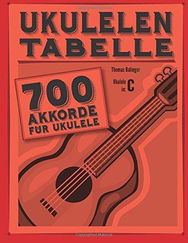 Ukulelen-Tabelle: 700 Akkorde für Ukulele