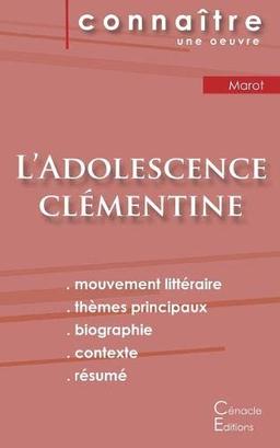 Fiche de lecture L'Adolescence clémentine de Clément Marot (Analyse littéraire de référence et résumé complet)