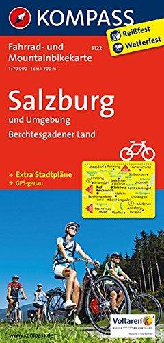 Salzburg u. Umgebung - Berchtesgadener Land: Fahrrad- und Mountainbikekarte. GPS-genau. 1:70000 (KOMPASS-Fahrradkarten Deutschland)