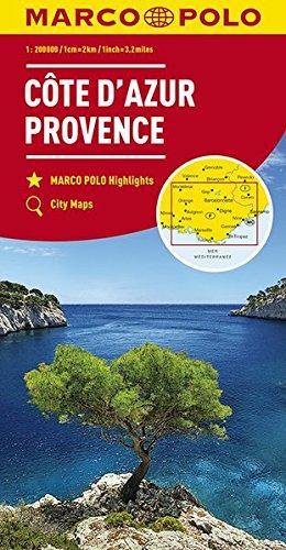 MARCO POLO Karte Côte d'Azur, Provence 1:200 000 (MARCO POLO Karten 1:200.000)