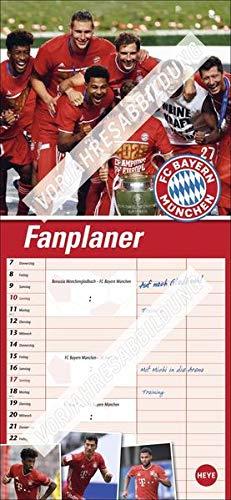 FC Bayern München Fanplaner 2022 - Bundesliga - Familienplaner - Wandkalender mit 3 Spalten, Spielergeburtstagen, 3-Monats-Ausblick Januar bis März ... und viel Platz für Eintragungen