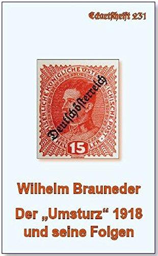 Der "Umsturz" 1918 und seine Folgen (Eckartschriften)